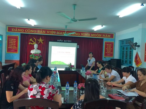 Trường mầm non Hoa Mai tổ chức họp phụ huynh tổng kết năm học 2016-2017